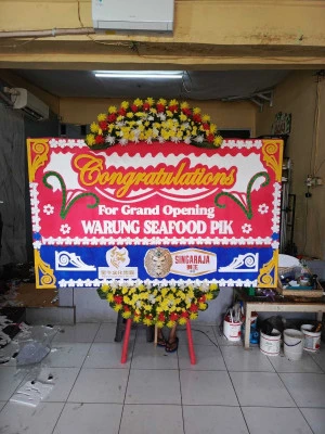 Papan Bunga di Serua Indah Ciputat
